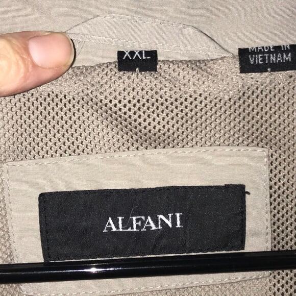 Alfani Beige Lightweight Jacket Mens 2XL - Picture 4 of 4